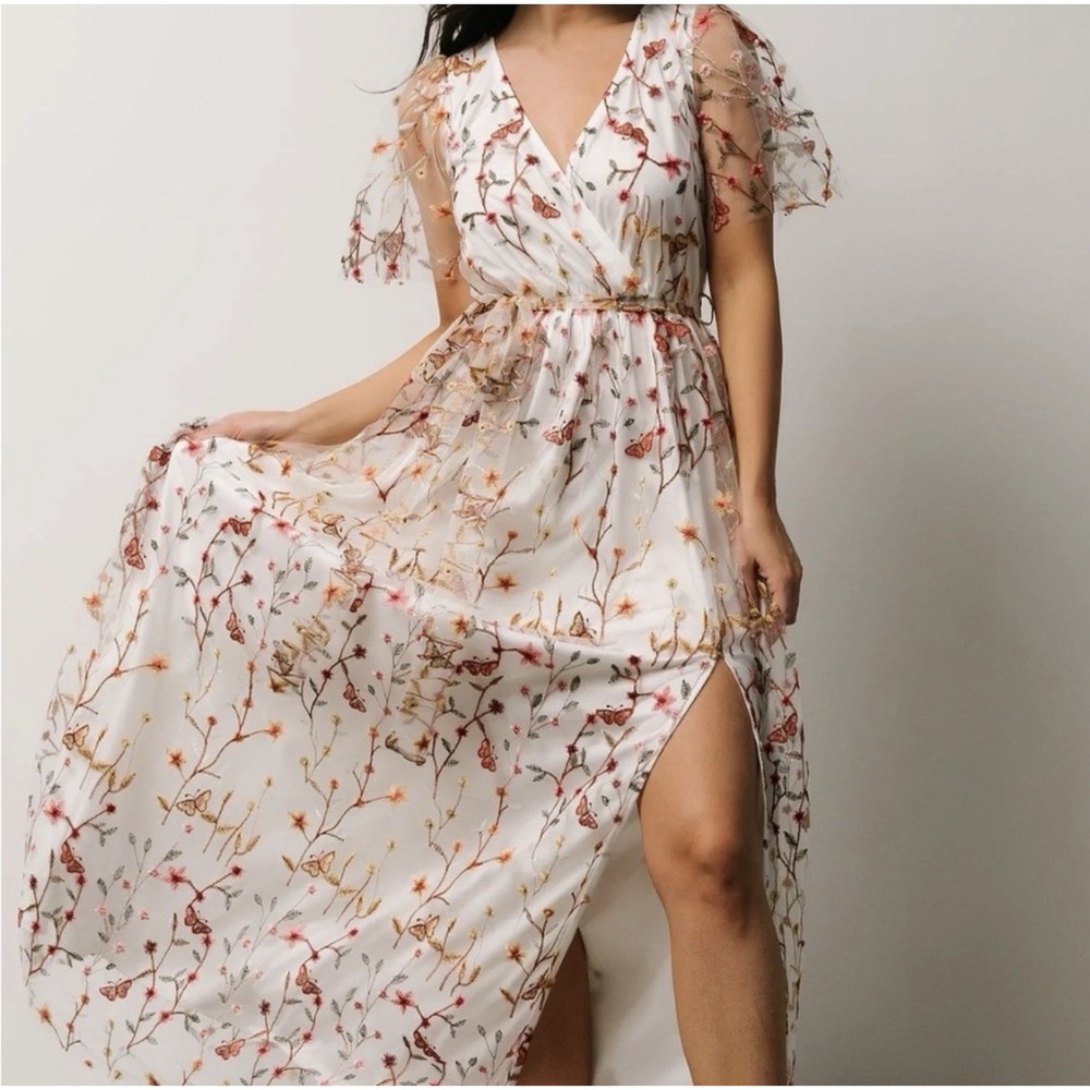 Baltic Born Marseille Embossed Maxi Dress